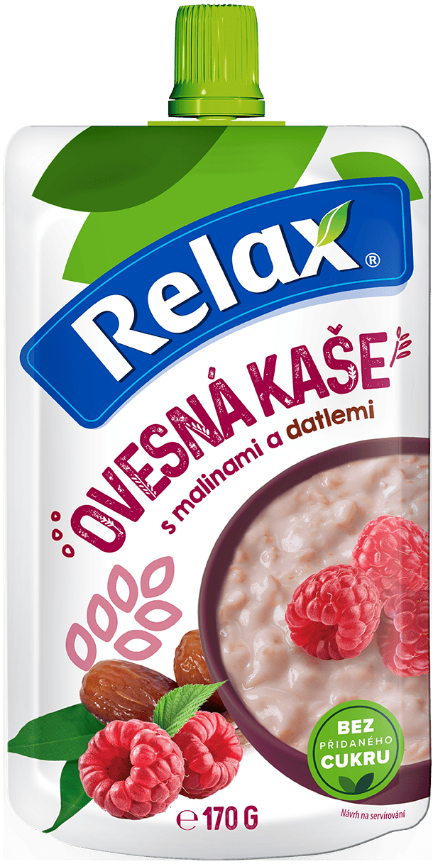 Malina – ďatle - Ovsená kaša